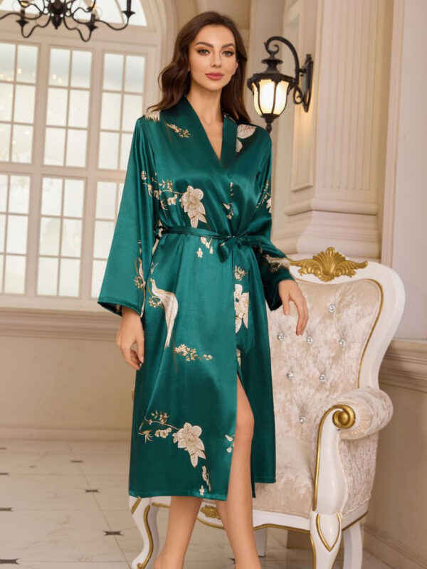 Women's Leopard Print Faux Silk Pajama Set - 2-Piece (Camisole, Shorts & Pants), Satin Loungewear